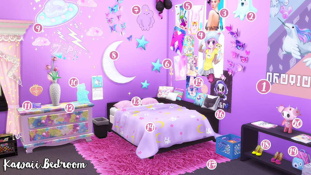 The Anime Wave Pixelfro Sims 4 Bedroom Sims 4 Kawaii Sims 4 Beds - Vrogue