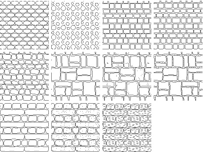 Autocad ceramic tile hatch pattern - scalepole