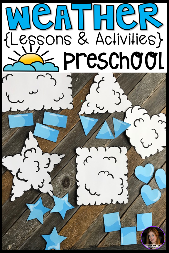 Weather Activities for Preschool - Kindergarten Rocks Resources