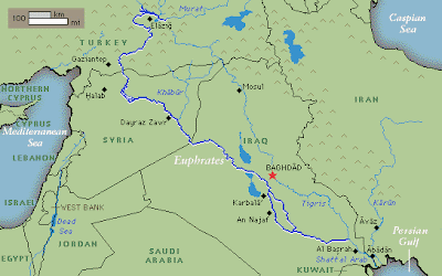 Euphrates River Location On World Map - United States Map