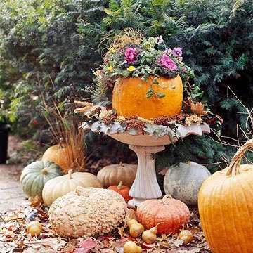 vignette design: Decorating With Pumpkins