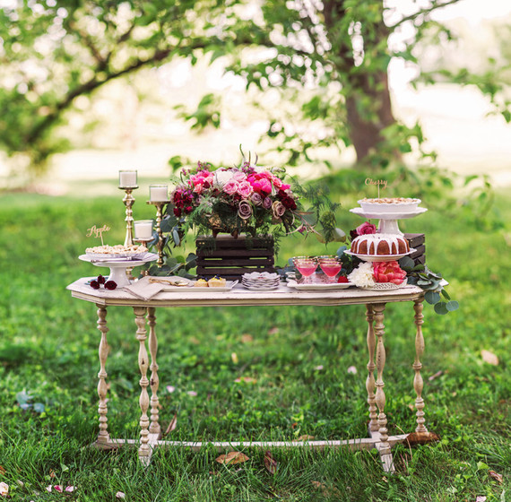 Dessert tablescape