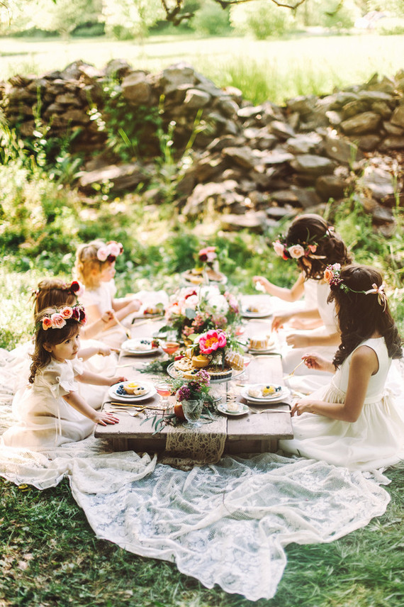 Flower girl picnic