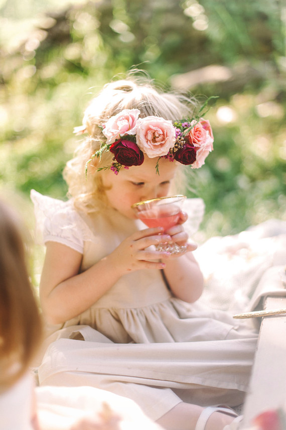 Flower girl picnic