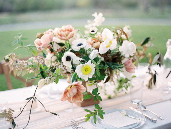 wild romantic spring centerpiece