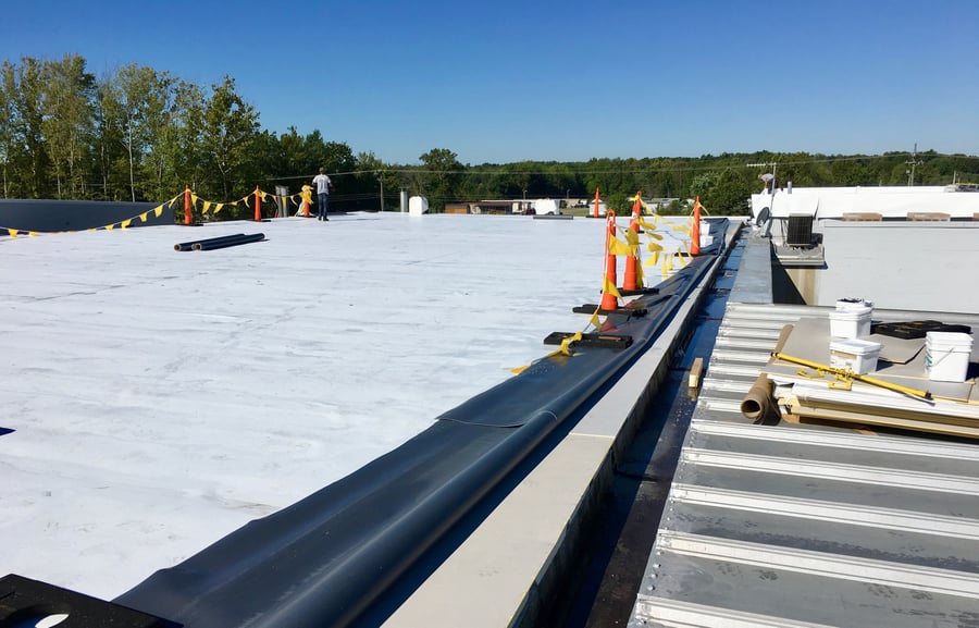 Membrane over metal roof