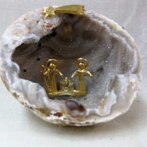 Genuine Medium Brazil Nativity Geode For Sale #3