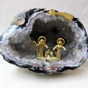 Genuine Medium Brazil Nativity Geode For Sale #5