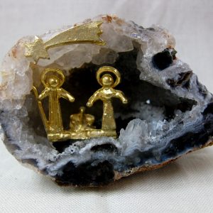 Genuine Small Brazil Nativity Geode For Sale #1