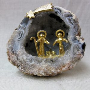 Genuine Small Brazil Nativity Geode For Sale #3