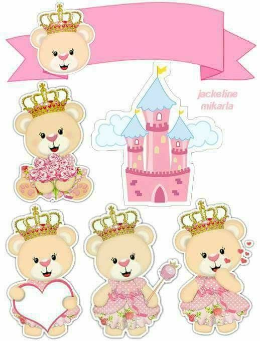 Teddy Bear Cake Topper Printable - Printable World Holiday