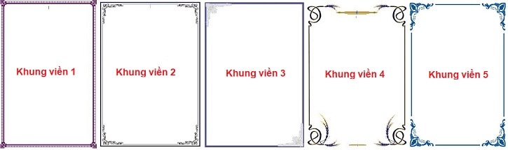 Tải mẫu bìa khung viền hình nền Slide đẹp Word Powerpoint