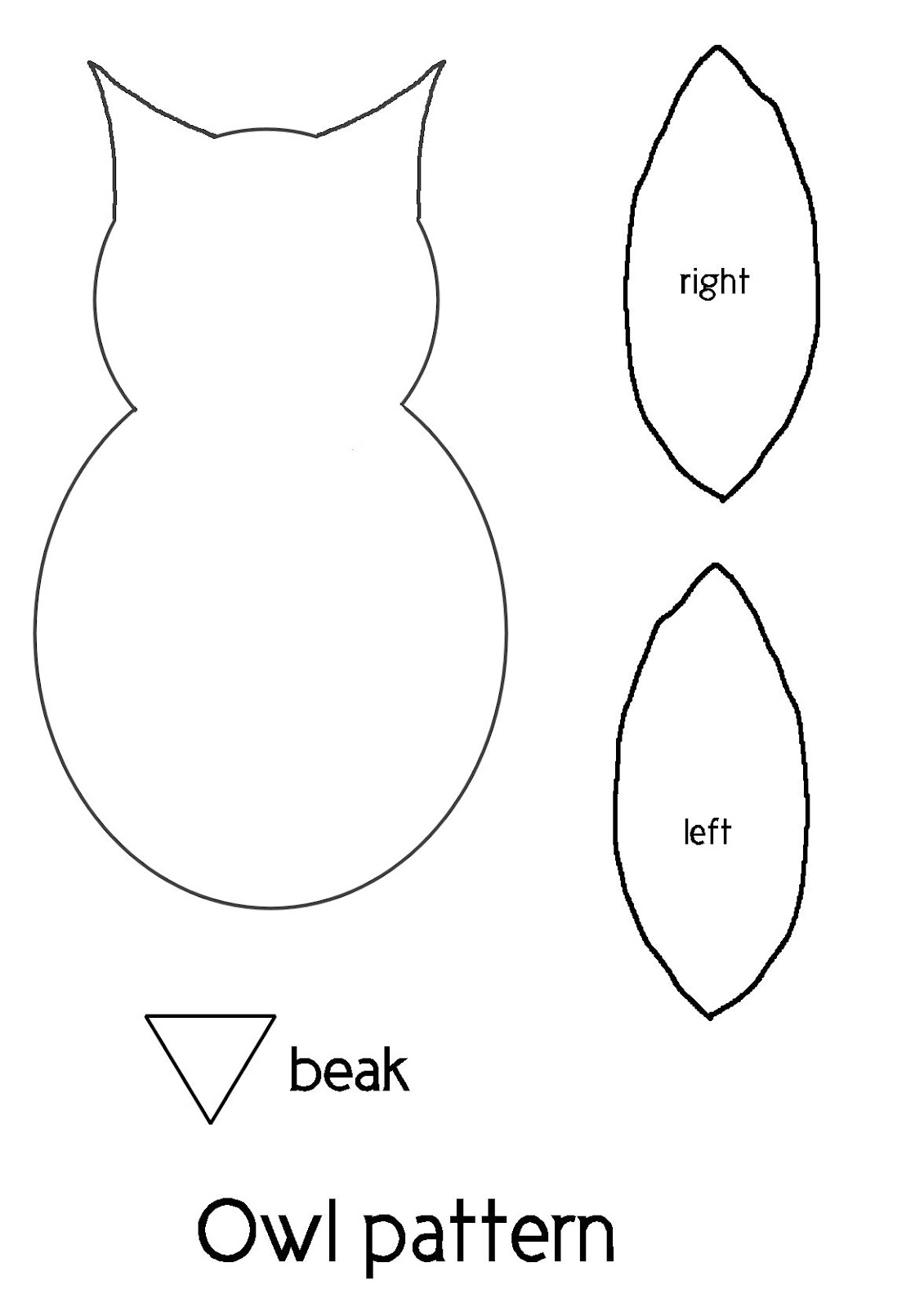 Printable Owl Pattern Template