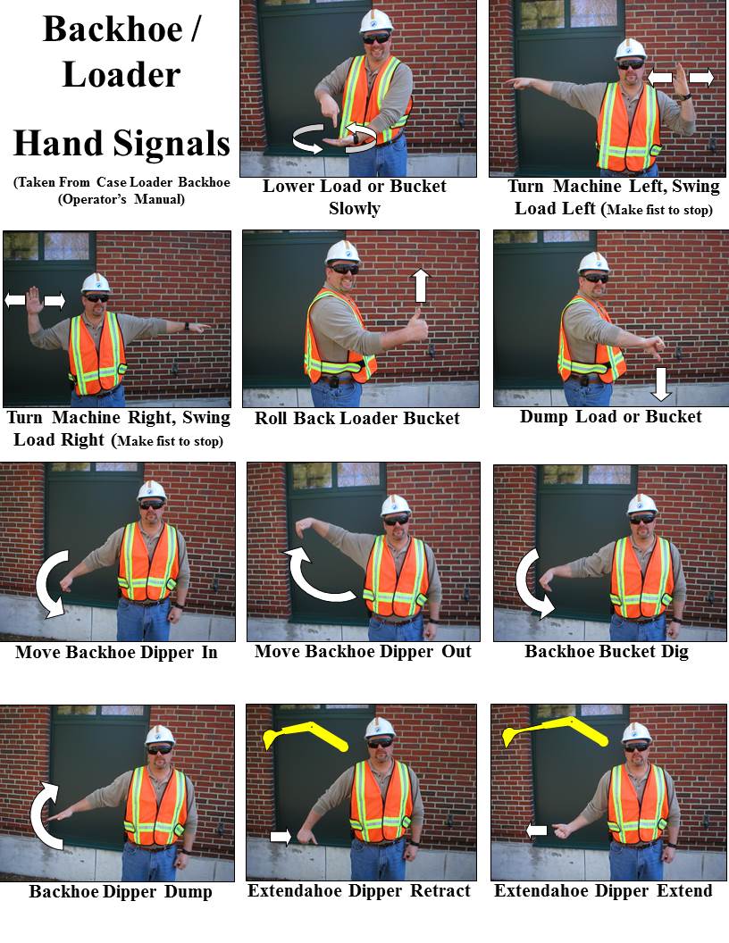 The Safety Queue: Hand Signals for Backhoe / Loader