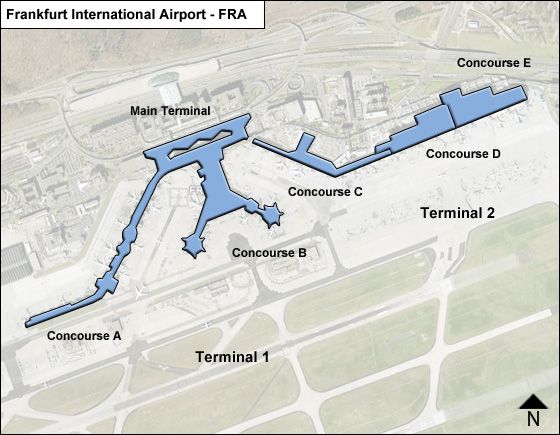 Frankfurt Airport Map