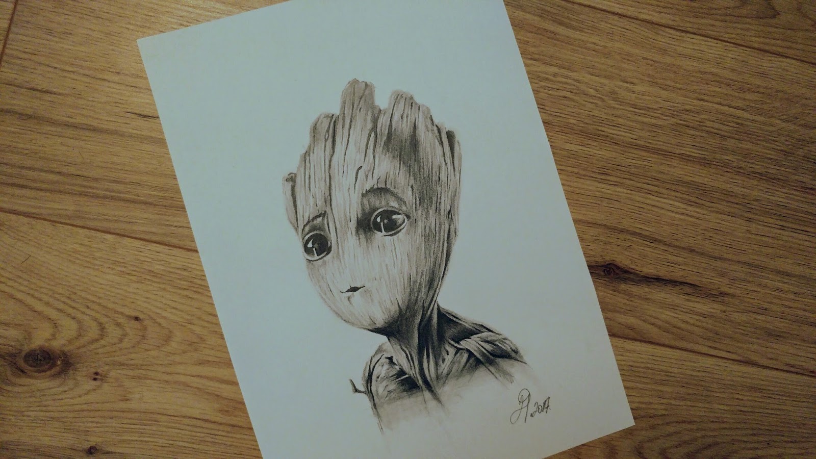 Baby Groot Pencil Drawing