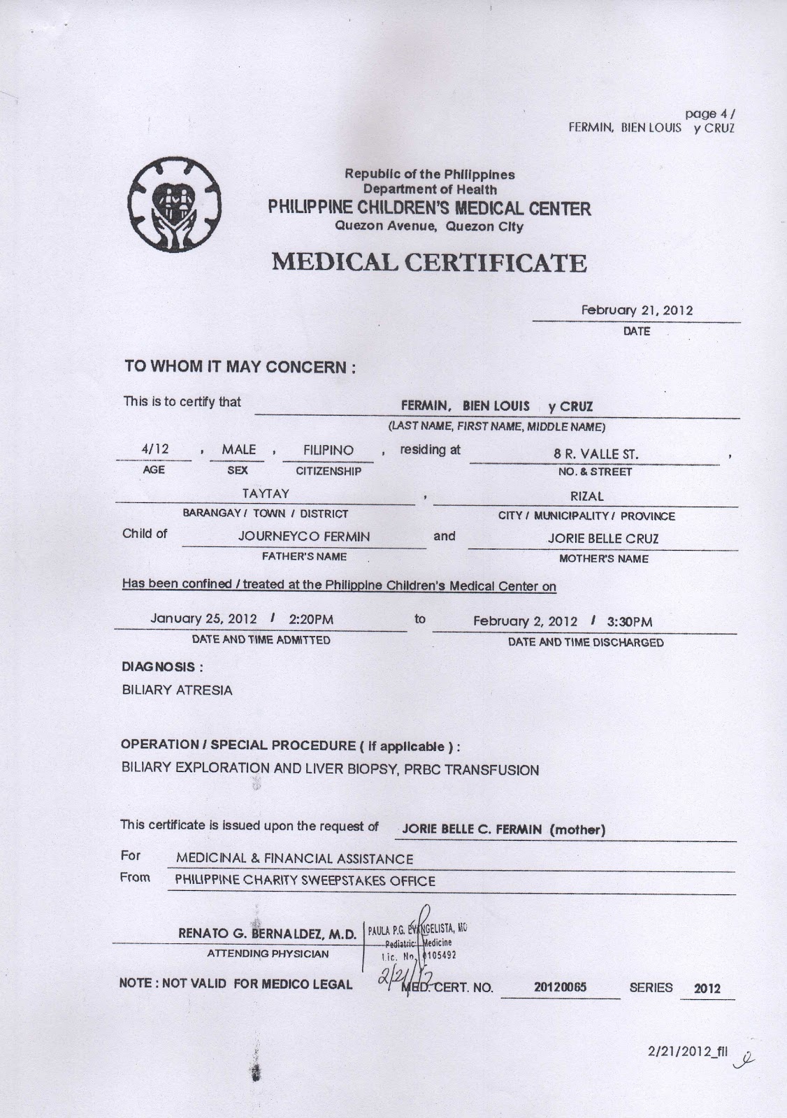 Medical Certificate Template