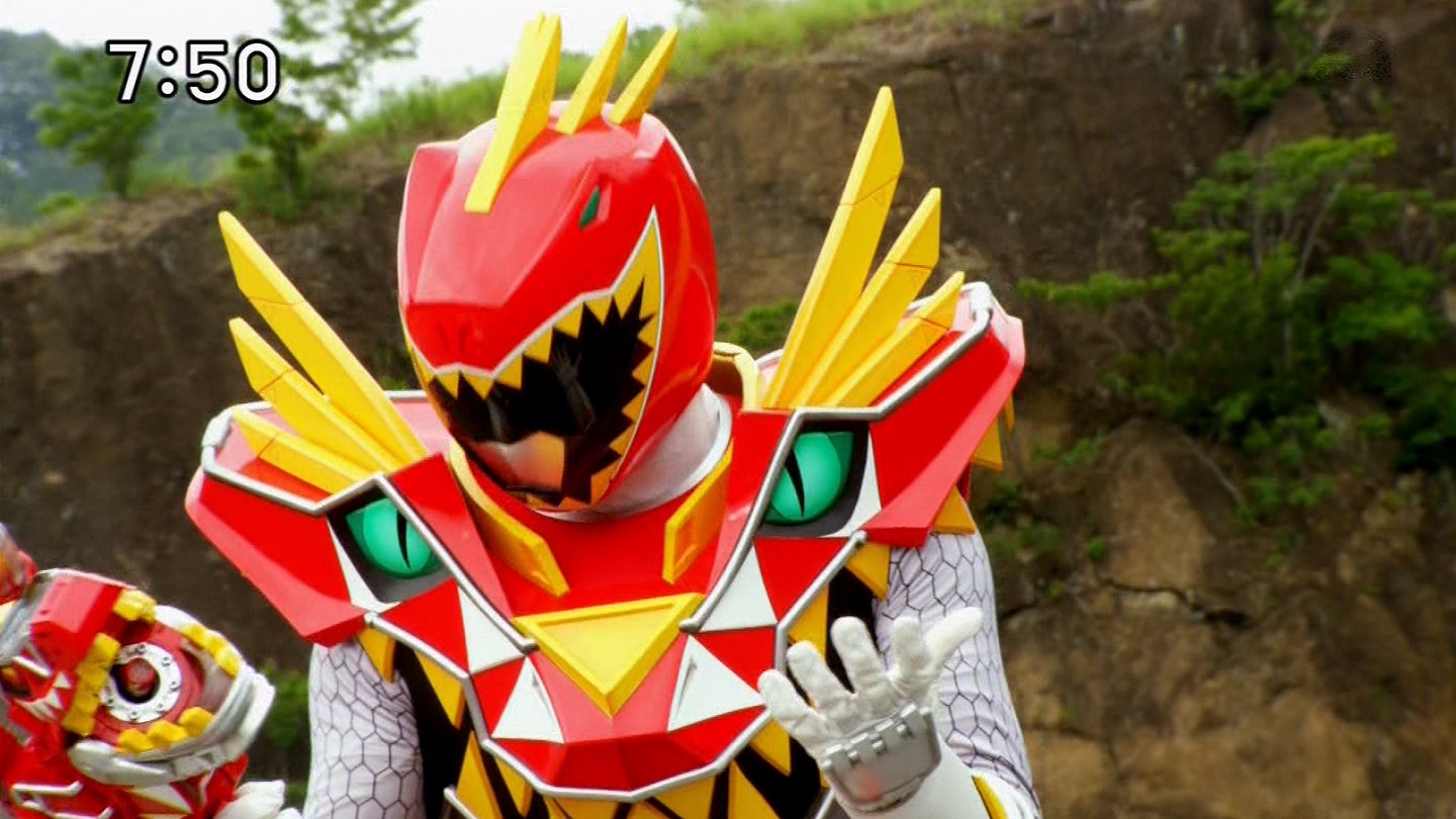 Firestarter's Blog: KyoryuRed Carnival First Transformation And Fight