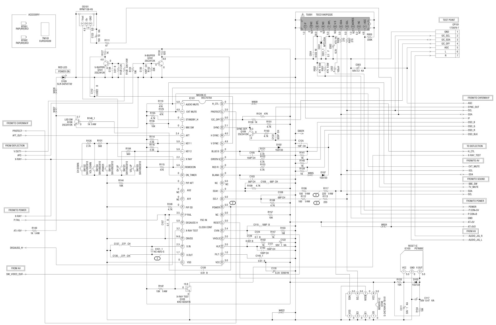 Jvc Crt Tv Circuit Diagram