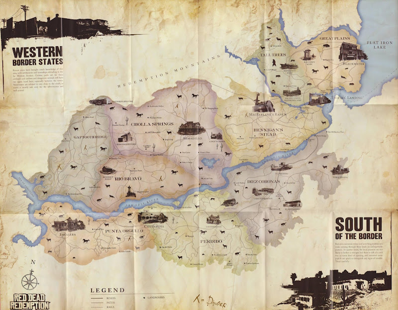 Red Dead Redemption Map