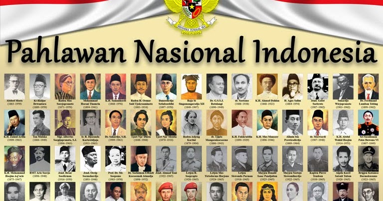 Poster Pahlawan Indonesia – Tulisan