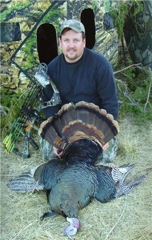 The Philben Family: A melanistic turkey and one happy boy