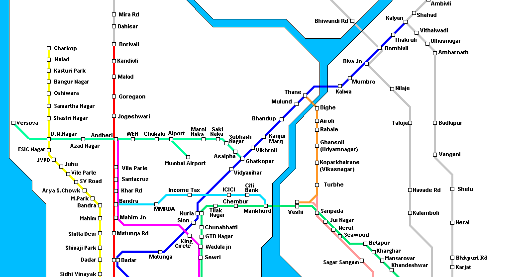 That's How It Really Works !!: Mumbai Local Train Map