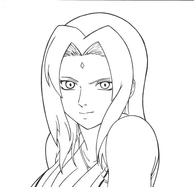 Lady Tsunade Coloring Pages