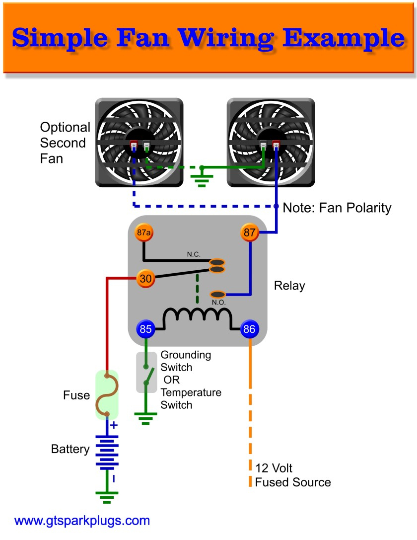 3 Wire Cooling Fan Schematic