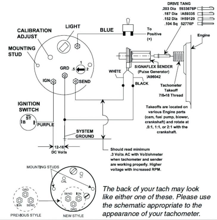 Marine Tachometer Wiring Diagram