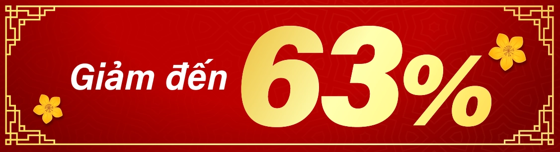 Giảm đến 61%