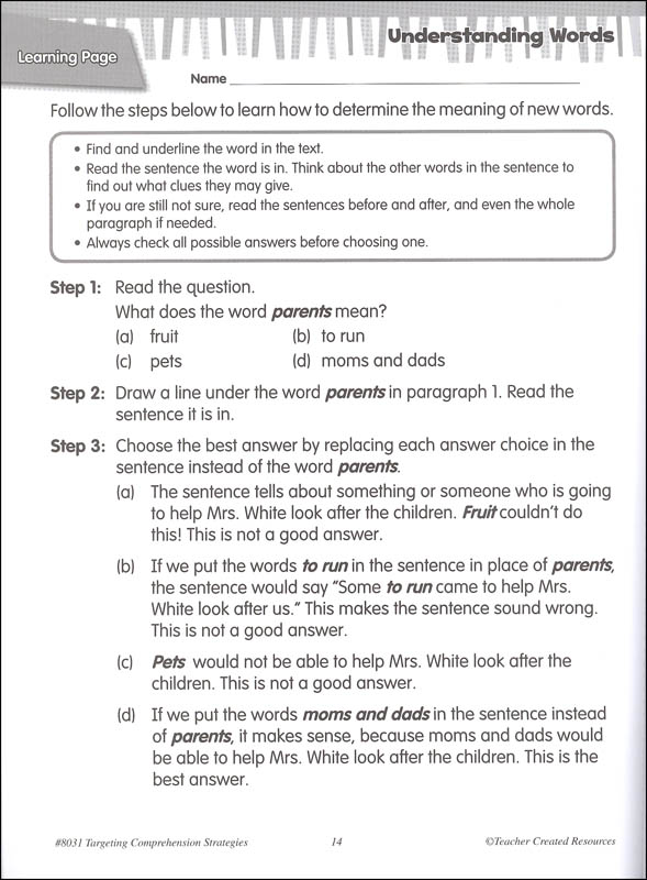 Targeting Comprehension Strategies for the Common Core Grade 2 ...