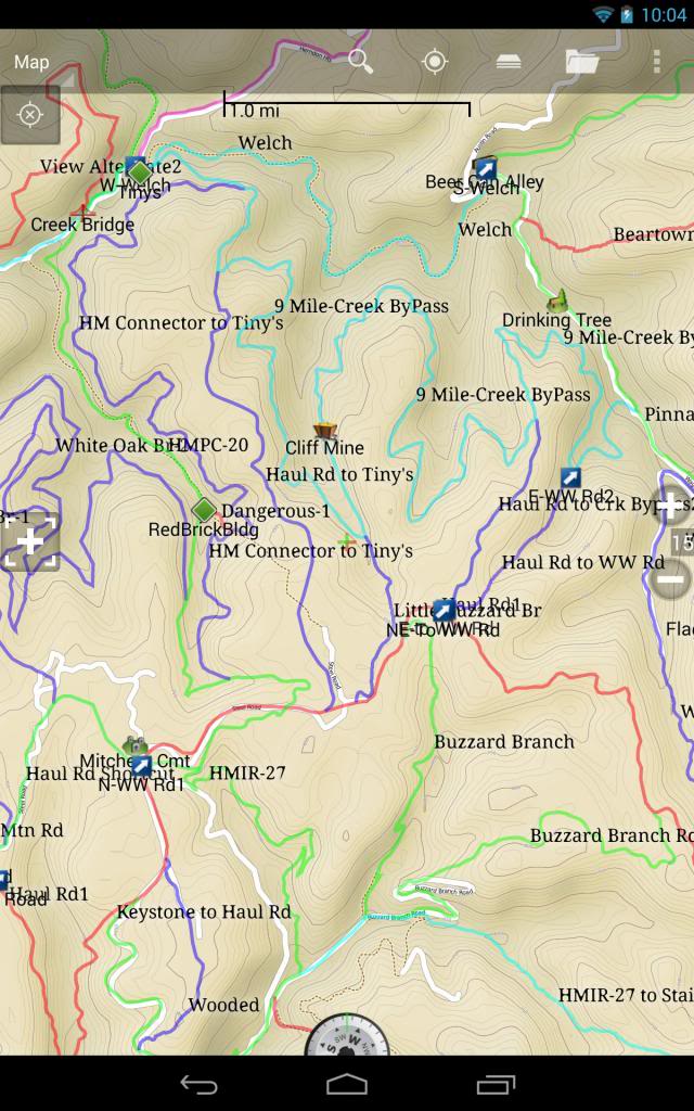 Hatfield McCoy Warrior Trail Map