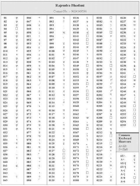 RAJ SIR BIKANER: Hindi Typing Speical Character code