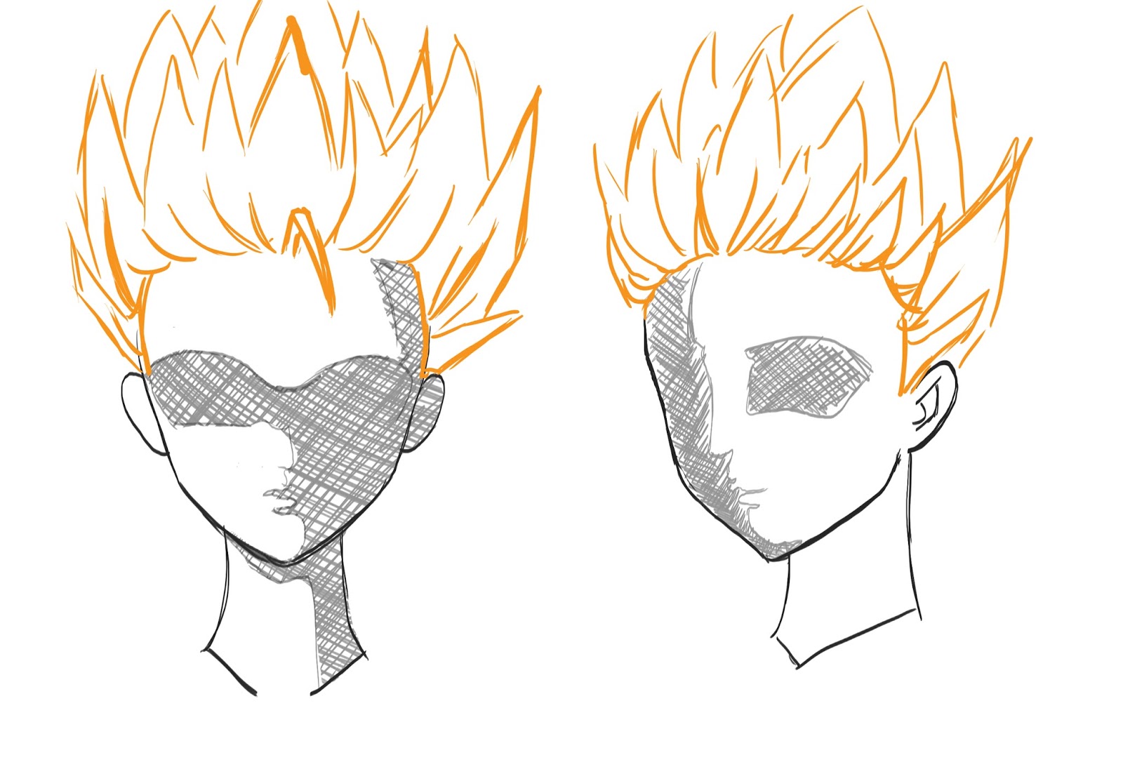 What anime characters dont have spiky hair  Quora