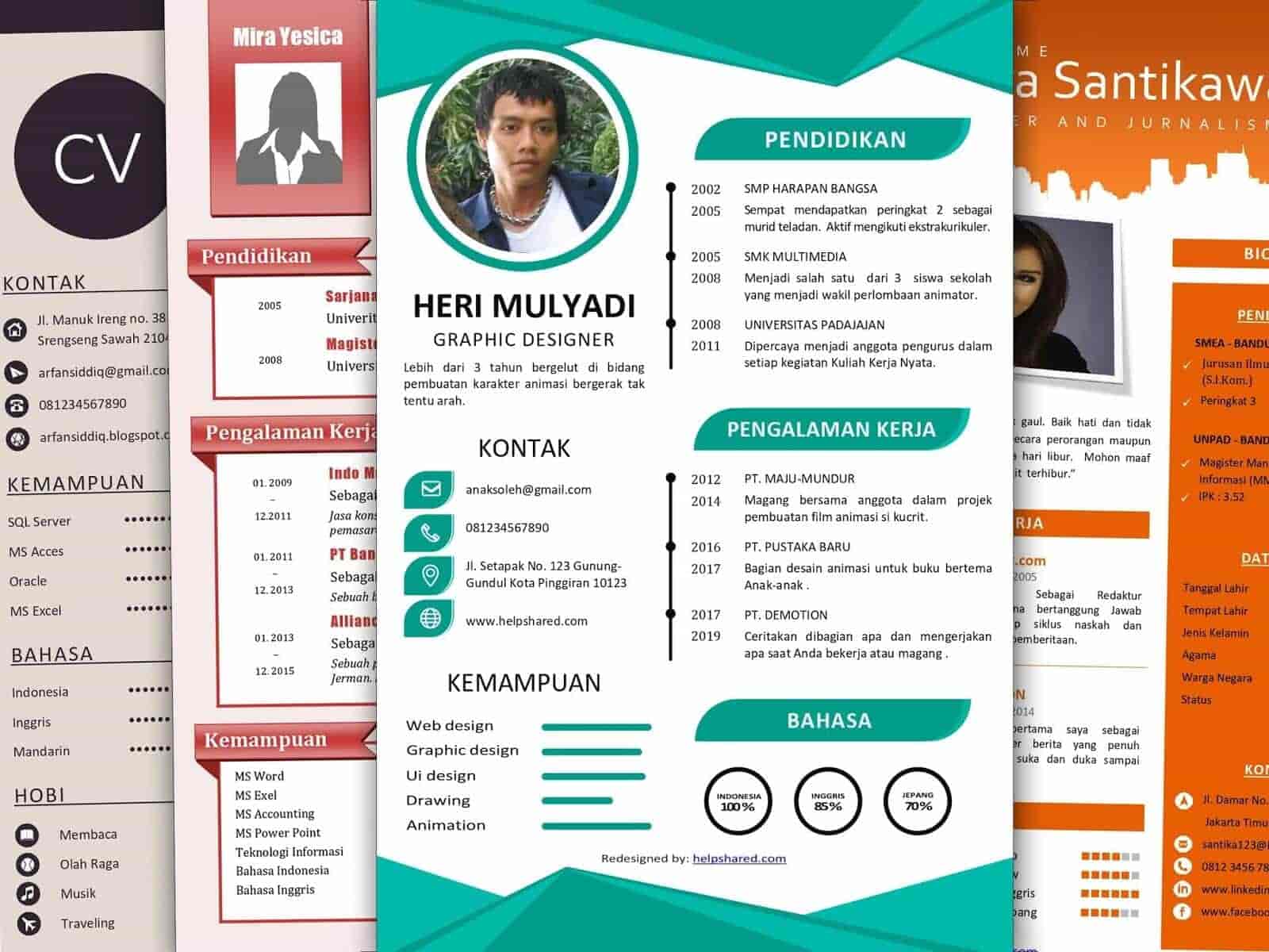 Download template cv menarik word gratis - kjkleu