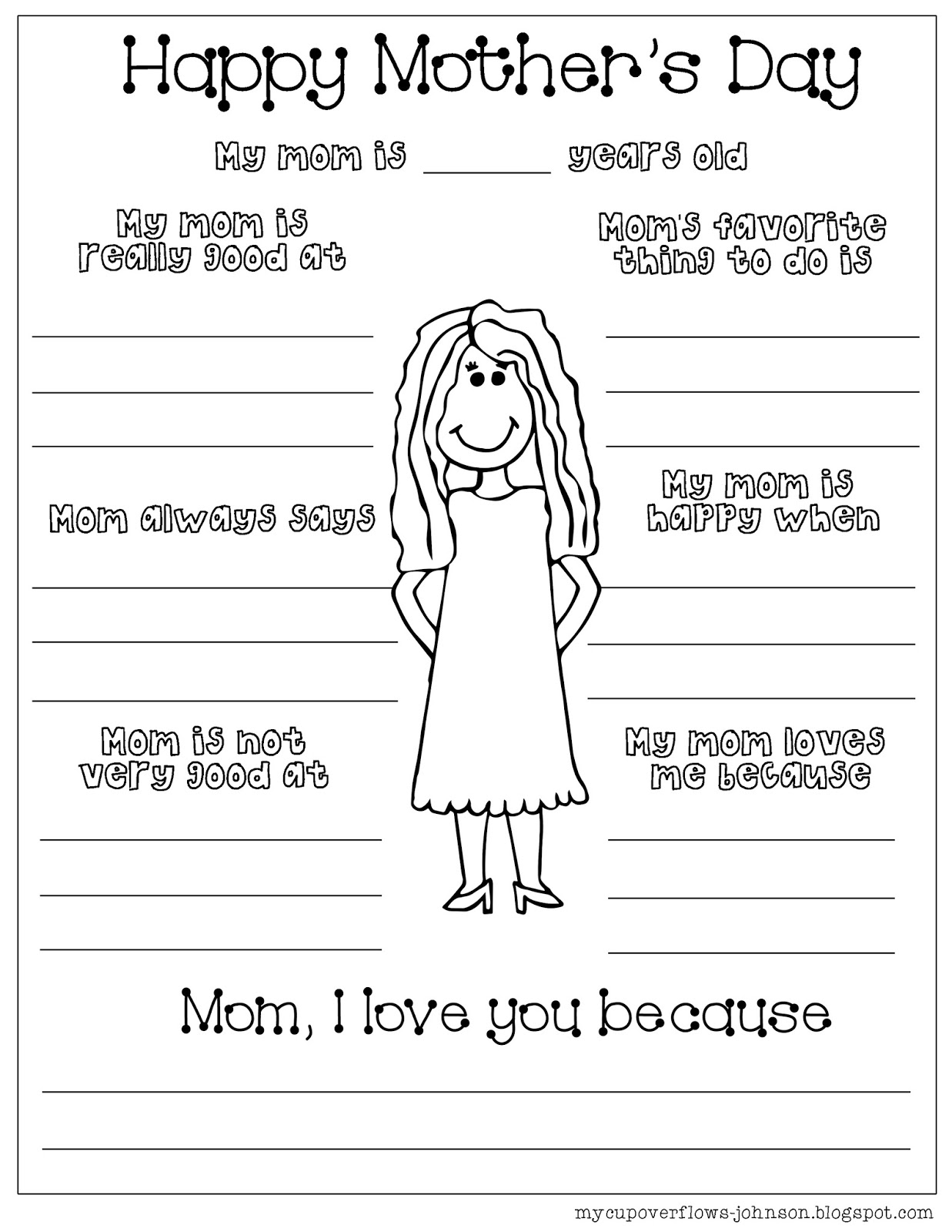 Free Printable Mother's Day Worksheets