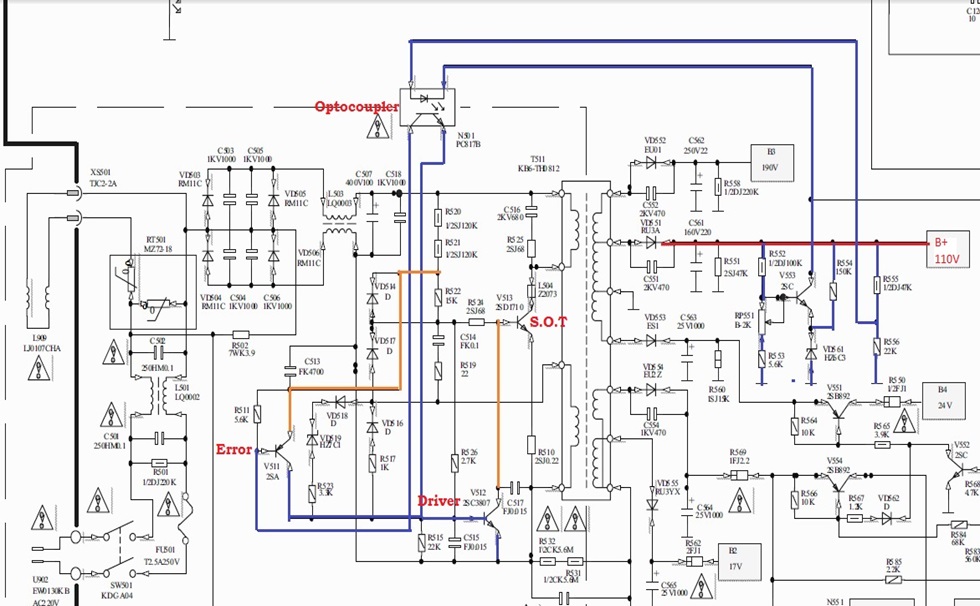 Schematic Diagram Of Crt Tv