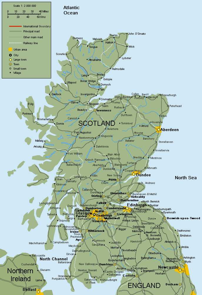 Scotland On Map - Map Ireland Counties and Towns