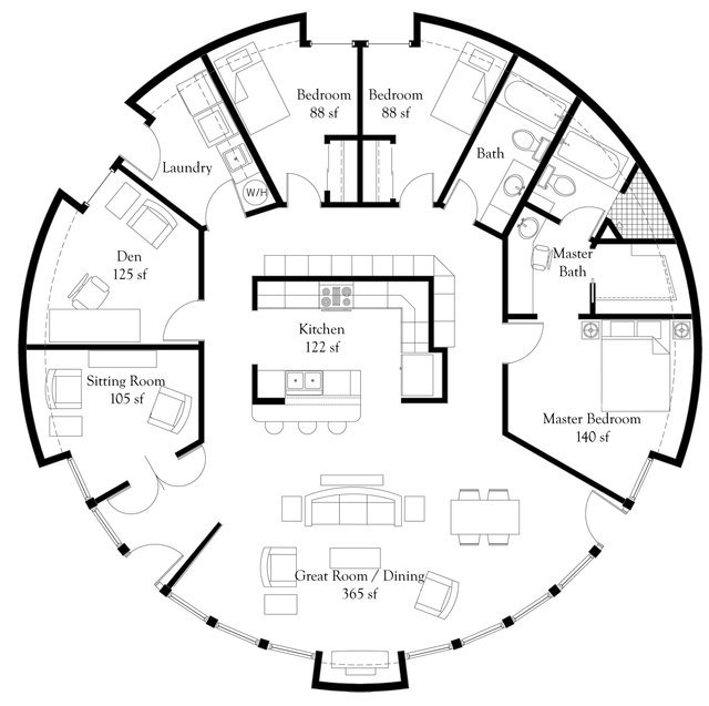 Monolithic Dome Home Floor Plans An Engineer's Aspect