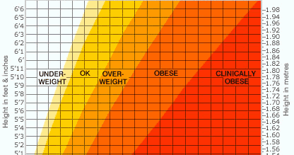 Healthy Weight Chart: Height And Weight Chart