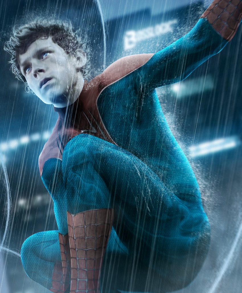 Galaxy Fantasy: Fan art: Tom Holland vistiendo el traje de Spiderman