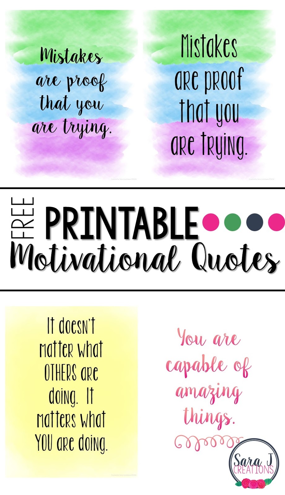 Inspirational Quotes Cards Free Printable