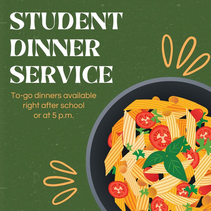 student dinner service