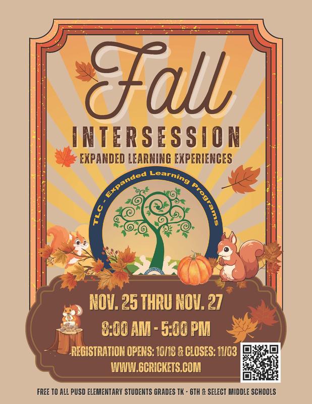 Fall Intersession Expanded Learning Experiences