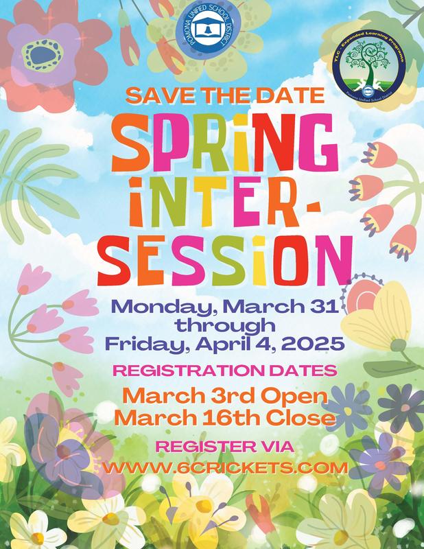 TLC Spring Intersession Flyer