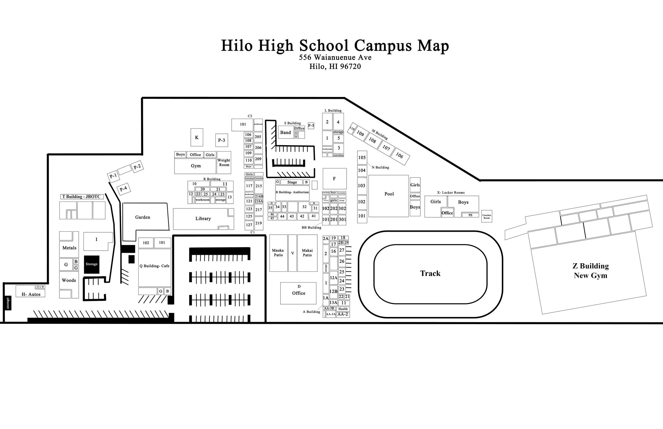 Mesa High School Campus Map