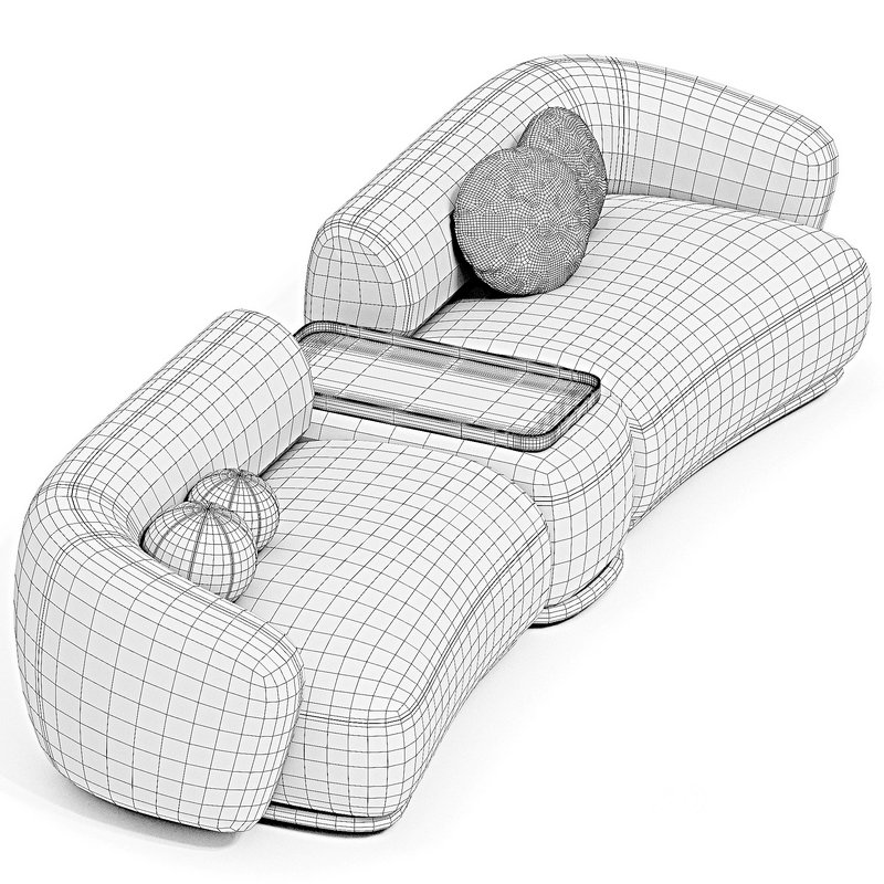 MERIDIANI REN?? Sofa - 3dbrute : 3dmodel furniture and decor