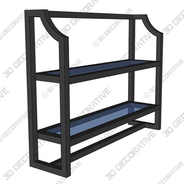 Buchanan Wall Shelf Oil Rubbed Bronze  - 3D Decorative