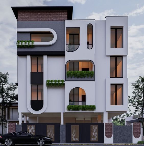 15x60 house elevation idea 3dhousenaksha 7400118603